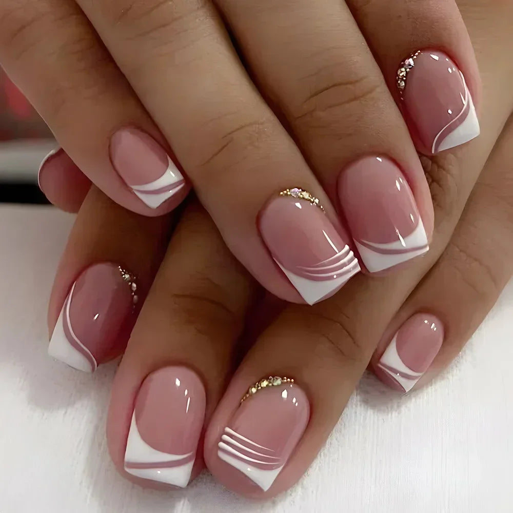 Sophisticated French Premium Set – Soft Gel Press-On Nails